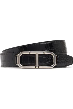 Tom Ford 30mm Breiter Gürtel Mit Krokodilprägung „angelika“