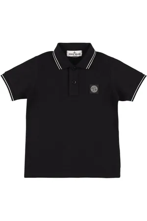Stone Island Polohemd Aus Baumwollpiqué