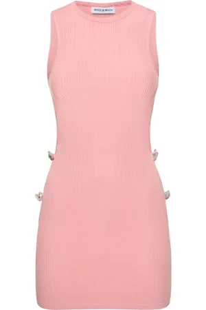 Mach & Mach Minikleid Aus Stretch-strick Mit Verzierung