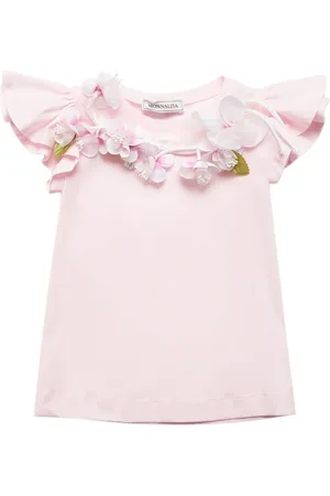 MONNALISA T-shirt Aus Baumwollmischjersey