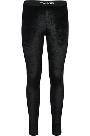 Tom Ford Leggings Aus Stretch-samt Mit Logo