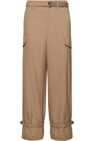 SACAI Cargohose Aus Wollmischgabardine