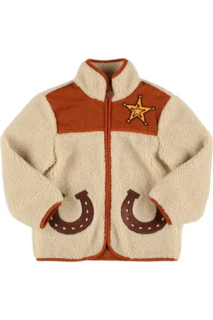 Stella McCartney Bedruckte Teddyfleecejacke