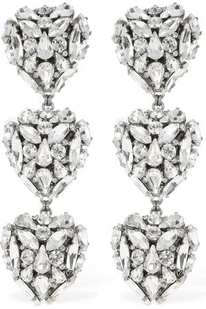 Alessandra Rich Ohrringe "crystal Heart"