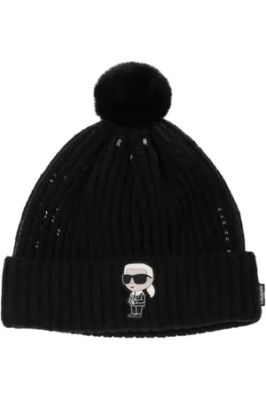 Karl Lagerfeld Mütze Aus Strick Mit Pompom