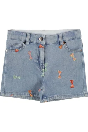Stella McCartney Shorts Aus Bio-baumwolldenim Mit Stickerei