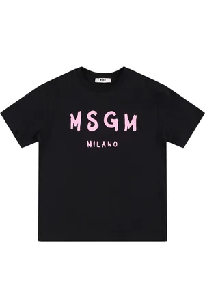 Msgm Bedrucktes T-shirt Aus Baumwolljersey