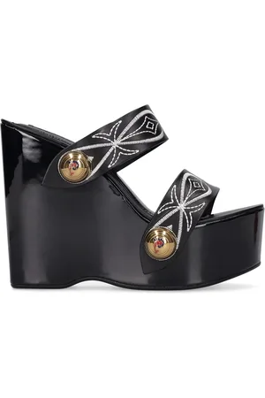 Puccini 140mm Hohe Mule-sandalen Aus Leder