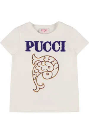 Puccini Besticktes T-shirt Aus Baumwolljersey