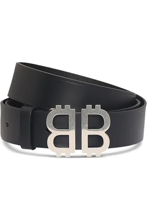 Balenciaga 3,5cm Breiter Ledergürtel „crypto Bb“