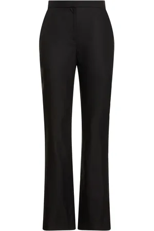 Loulou Studio Hohe, Gerade Hose Aus Wolle „kallisto“