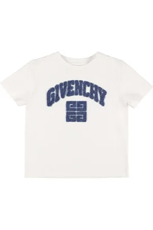 Givenchy T-shirt Aus Baumwolljersey Mit Logostickerei