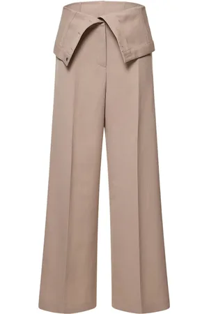 Acne Studios Weite Hose Aus Wollmischkrepp