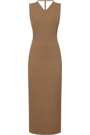Khaite Viskose-midikleid Mit Offenem Rücken „teri“