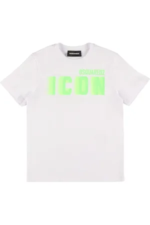 Dsquared2 Bedrucktes T-shirt Aus Baumwolljersey