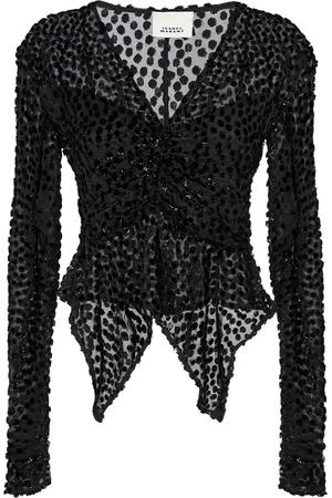Isabel Marant Langarm-top Aus Viskose Und Seide