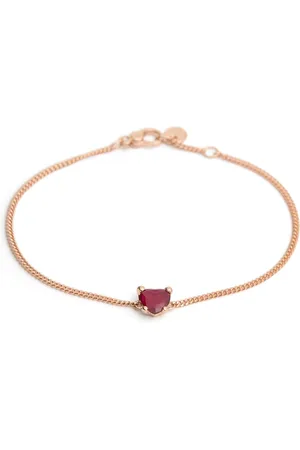 Dodo 9kt Synthetisches Rubinarmband Mit Herz