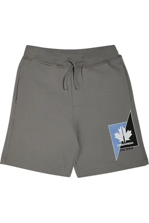 Dsquared2 Shorts Aus Baumwollfleece Mit Druck