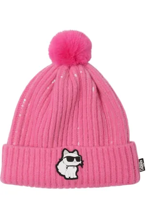 Karl Lagerfeld Mütze Aus Strick Mit Pompom