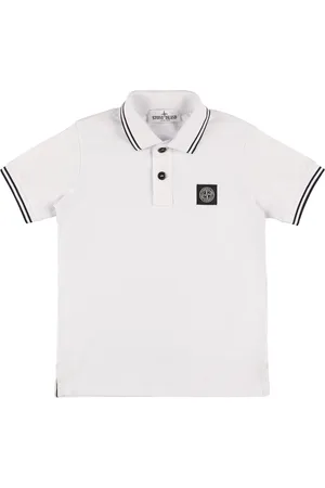 Stone Island Polohemd Aus Baumwollpiqué