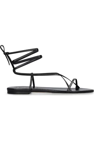 Aeyde 10mm Hohe Schnürsandalen Aus Leder „penny“