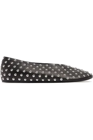 Jil Sander 10mm Hohe Lederballerinas Mit Nieten