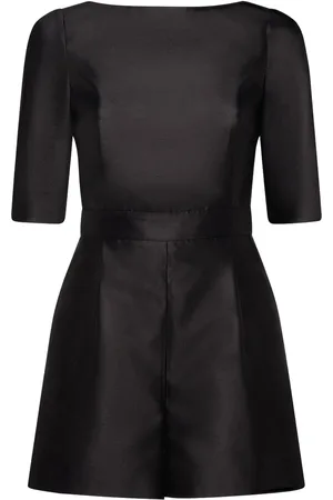 Max Mara Kurzer Jumpsuit Aus Seide Und Baumwolle „sandalo“