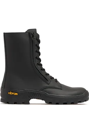 YOHJI YAMAMOTO Hohe Kampfstiefel Aus Leder „commando“