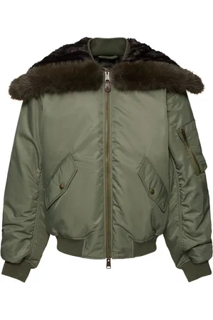 Balenciaga Bomberjacke Aus Nylon Mit Kapuze