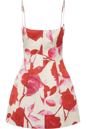 BLUMARINE Minikleid Aus Satin Mit Druck
