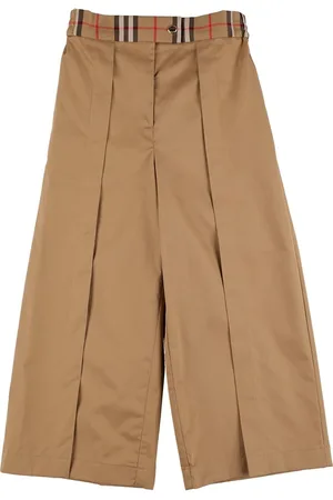 Burberry Baumwollhose Mit Karoeinsätzen