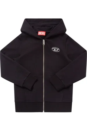 Diesel Hoodie Aus Baumwolle Mit Reißverschluss