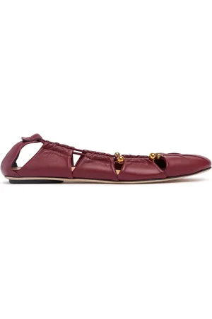 Chloé 10mm Hohe Ballerinas Aus Leder „luna“