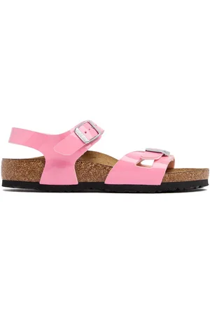 Birkenstock Sandalen Aus Kunstleder "patent Rio"