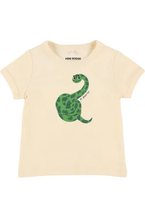 Mini Rodini T-shirt Aus Bio-baumwolle Mit Druck