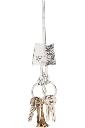 Balenciaga Eiffel Le City Leather Charm Key Holder