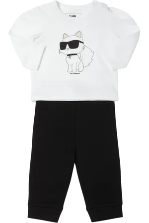 Karl Lagerfeld T-shirt Und Leggings Aus Baumwolljersey Mit Druck