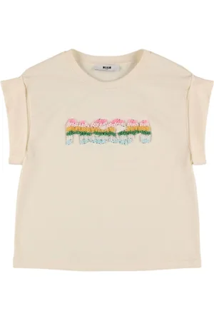 Msgm T-shirt Aus Baumwolljersey Mit Logo
