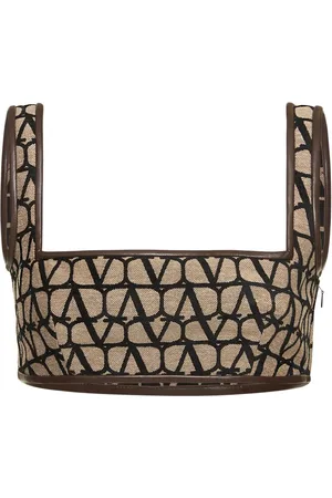 VALENTINO Oberteil Aus Jacquard Mit Logo