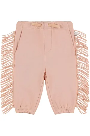 Stella McCartney Jogginghose Aus Baumwolle Mit Fransen