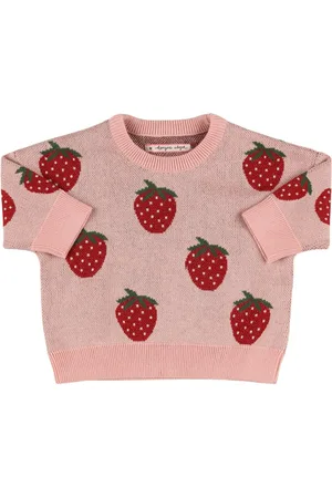 Konges Sløjd Sweater Aus Baumwollstrick Mit Erdbeermotiv