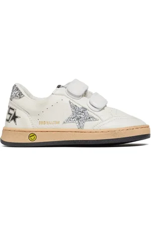 Golden Goose Riemensneakers Aus Leder Mit Glitzer „ballstar“