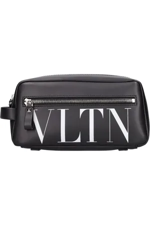 VALENTINO GARAVANI Mittelgroße Kosmetiktasche Aus Leder „vltn“