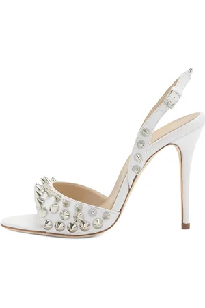 Alessandra Rich 100mm Ledersandaletten Mit Spikes