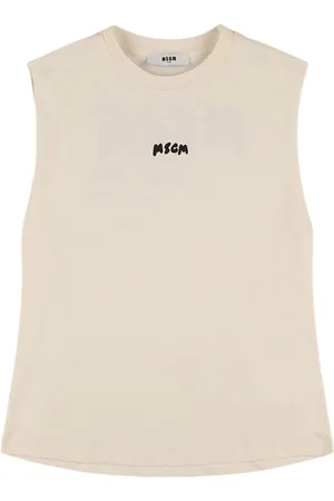 Msgm Tanktop Aus Baumwolljersey Mit Druck