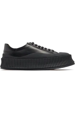 Jil Sander 40mm Hohe, Vulkanisierte Ledersneakers