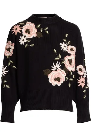 Elie saab Pullover Aus Wolle Mit Stickerei
