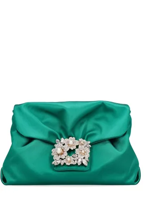 Roger Vivier Clutch Aus Satin „rv Bouquet“