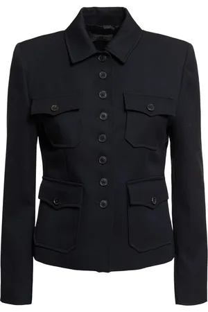 NILI LOTAN Jamison Wool Gabardine Jacket