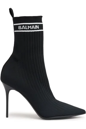Balmain 110mm Hohe Stiefeletten Aus Strick „skye“